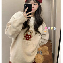 画像をギャラリービューアに読み込む, 韓国ファッションクリスマス洋服セーターレデイーズ原宿系ダンス洋服くまトップス