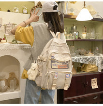 画像をギャラリービューアに読み込む, 大容量カジュアルバッグ バックパックリュック韓国風おしゃれ 中学 大学 学生 シンプル 通勤 軽量通学