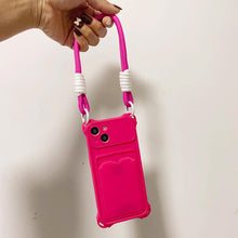 画像をギャラリービューアに読み込む, カードストラップ携帯電話ケーストラップ付きiPhone 15 iPhone 16 スマホケース韓国ファッション