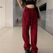 画像をギャラリービューアに読み込む, 原宿 個性派 パンツカーゴパンツストリート スケーター ステージ衣装 ダンス衣装ヒップホップ 派手 カワ な 服