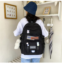 画像をギャラリービューアに読み込む, 大容量カジュアルバッグ バックパックリュック韓国風おしゃれ 中学 大学 学生 シンプル 通勤 軽量通学