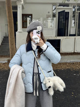 画像をギャラリービューアに読み込む, Poloポロカラーコットンコート秋冬厚くて暖かいルーズコットンコート韓国ファッションレデイーズカジュアトップス