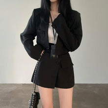 画像をギャラリービューアに読み込む, 韓国ファッションセットアップラップスカート風トップスとショートパンツ スーツワンピース通勤レデイーズ