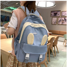 画像をギャラリービューアに読み込む, かわいいリュック防水バックパック通勤 通学 カジュアル軽量シンプル バック 個性派 バック うさぎの耳付き学生用