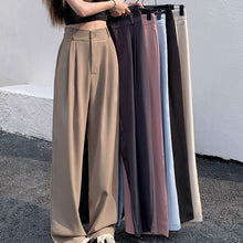 画像をギャラリービューアに読み込む, 韓国ファッションフレアパンツ美脚見えカジュアルレデイーズ気質パンツレデイーズハイウエストパンツ