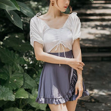 画像をギャラリービューアに読み込む, 2点セットトップスシャツとパンツ可愛い水着レスイムウェアレデイーズカジュアル韓国っぱ