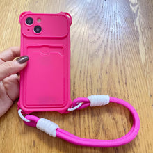 画像をギャラリービューアに読み込む, カードストラップ携帯電話ケーストラップ付きiPhone 15 iPhone 16 スマホケース韓国ファッション