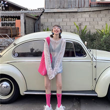 画像をギャラリービューアに読み込む, 長袖 メッシュトップス 透け感ダンス 衣装 個性的 服 ストリート系シャツレディース韓国ファッション