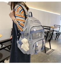 画像をギャラリービューアに読み込む, 大容量カジュアルバッグ バックパックリュック韓国風おしゃれ 中学 大学 学生 シンプル 通勤 軽量通学