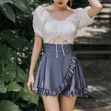 画像をギャラリービューアに読み込む, 2点セットトップスシャツとパンツ可愛い水着レスイムウェアレデイーズカジュアル韓国っぱ