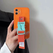 画像をギャラリービューアに読み込む, 韓国ファッションストラップ付き iphoneケース 落下防止韓国風斜め掛け ケース落下防止携帯電話ケース