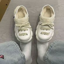 画像をギャラリービューアに読み込む, 韓国ファッションレースアップ ボア 厚底 EVA サンダルカジュアル防寒 軽量靴