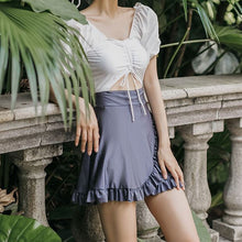 画像をギャラリービューアに読み込む, 2点セットトップスシャツとパンツ可愛い水着レスイムウェアレデイーズカジュアル韓国っぱ