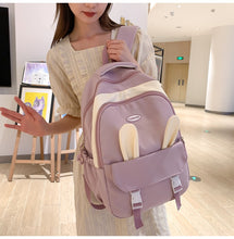 画像をギャラリービューアに読み込む, 大容量防水リュックかわいいサうさ耳バックパック学生通学韓国ファッションカレッジ風