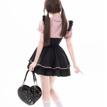 画像をギャラリービューアに読み込む, 2点セットアップ原宿系ダンス地雷系シャツと プリーツスカートトラップドレスレデイーズ