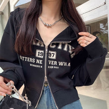 画像をギャラリービューアに読み込む, 韓国ファッションデュアル ジッパースウェットシャツパーカー原宿系ダンス洋服