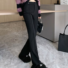 画像をギャラリービューアに読み込む, 韓国ファッションフレアパンツ ブーツカットロングパンツレデイーズカジュアルパンツ