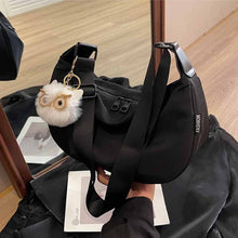 画像をギャラリービューアに読み込む, 学生カジュアルナイロンリュック女性新型潮韓版ギョーザバッグ100枚入り大容量斜めショルダーバッグ