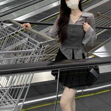 画像をギャラリービューアに読み込む, レディースサマーデニムキャミソール薄手長袖シフォンシャツVネック日焼け止めシャツスリムフィットショートトップツーピース不規則シフォントップ