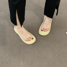 画像をギャラリービューアに読み込む, カジュアルサンダルプラットフォーム クリアストラップ サンダル 厚底春夏の女性のスリッパ
