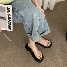 画像をギャラリービューアに読み込む, カジュアルサンダルプラットフォーム クリアストラップ サンダル 厚底春夏の女性のスリッパ