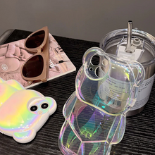 画像をギャラリービューアに読み込む, ファッション iphone ケース可愛らしいiphoneケースくま オーロラ iphoneケース