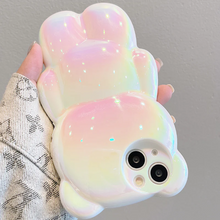 画像をギャラリービューアに読み込む, ファッション iphone ケース可愛らしいiphoneケースくま オーロラ iphoneケース