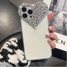 画像をギャラリービューアに読み込む, ファッションラブパターンiphone携帯電話ケース透明携帯電話ケースューやラインストーンを敷き詰めたiphoneケース