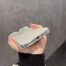 画像をギャラリービューアに読み込む, ファッションラブパターンiphone携帯電話ケース透明携帯電話ケースューやラインストーンを敷き詰めたiphoneケース