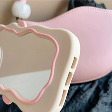 画像をギャラリービューアに読み込む, 韓国の可愛いiPhoneケースミラー付き うさぎ シリコン iphoneケース 背面にミラーデザインを施しiphoneケース