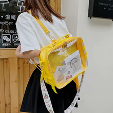 画像をギャラリービューアに読み込む, 新しい韓国語バージョンの透明バックパックシングルショルダーバックパックショルダーバッグメッセンジャーバッグ人形バッグ大容量バッグかわいい学生通学
