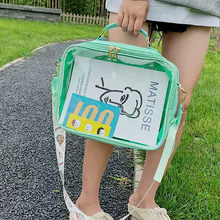 画像をギャラリービューアに読み込む, 新しい韓国語バージョンの透明バックパックシングルショルダーバックパックショルダーバッグメッセンジャーバッグ人形バッグ大容量バッグかわいい学生通学