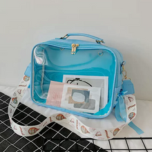 画像をギャラリービューアに読み込む, 新しい韓国語バージョンの透明バックパックシングルショルダーバックパックショルダーバッグメッセンジャーバッグ人形バッグ大容量バッグかわいい学生通学