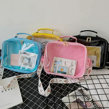 画像をギャラリービューアに読み込む, 新しい韓国語バージョンの透明バックパックシングルショルダーバックパックショルダーバッグメッセンジャーバッグ人形バッグ大容量バッグかわいい学生通学