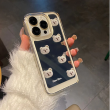 画像をギャラリービューアに読み込む, 韓国ファッションくま ミラー iphoneケースアニマル 鏡スマホケースかわいいケースiPhone 15