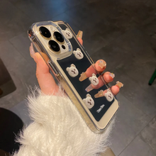 画像をギャラリービューアに読み込む, 韓国ファッションくま ミラー iphoneケースアニマル 鏡スマホケースかわいいケースiPhone 15