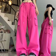 画像をギャラリービューアに読み込む, カーゴパンツダンス衣装ヒップホップHIPHOP原宿系ファッションダンサー ヒップホップガーリー系ゆったりハイウエスト