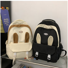 画像をギャラリービューアに読み込む, かわいいリュック防水バックパック通勤 通学 カジュアル軽量シンプル バック 個性派 バック うさぎの耳付き学生用