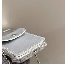 画像をギャラリービューアに読み込む, スマホケースiphone ケース カードホルダー付き 韓国風斜め掛け ケース落下防止携帯電話ケース