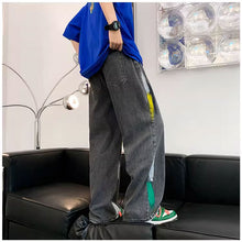 画像をギャラリービューアに読み込む, 原宿系落書き伸縮性ウエストメンズデニムパンツ