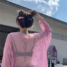 画像をギャラリービューアに読み込む, 長袖 メッシュトップス 透け感ダンス 衣装 個性的 服 ストリート系シャツレディース韓国ファッション