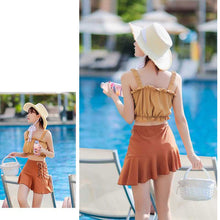 画像をギャラリービューアに読み込む, セットアップスタイルアップ 水着 タンキニ ビキニ ボリューム袖かわいいガーリー痩せて見える水着