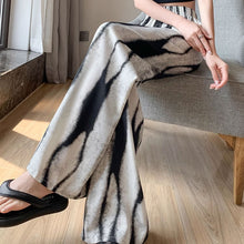 画像をギャラリービューアに読み込む, 原宿系ダンス洋服ハイウエスト タイダイパンツボトムス イージーパンツレデイーズカジュアルパンツシフォンワイドレッグパンツ