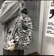画像をギャラリービューアに読み込む, 韓国系ヒョウ柄バックパック アニマル柄 カジュアル大容量通学ヒョウ柄リュック