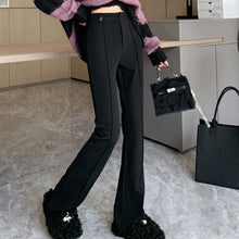 画像をギャラリービューアに読み込む, 韓国ファッションフレアパンツ ブーツカットロングパンツレデイーズカジュアルパンツ