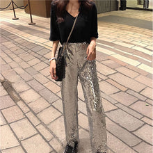 画像をギャラリービューアに読み込む, 韓国ファッションストリート系 ピカピカスケーター ダンス衣装個性派 パンツレディース