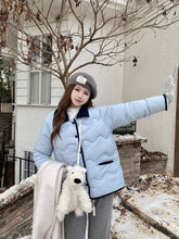 画像をギャラリービューアに読み込む, Poloポロカラーコットンコート秋冬厚くて暖かいルーズコットンコート韓国ファッションレデイーズカジュアトップス