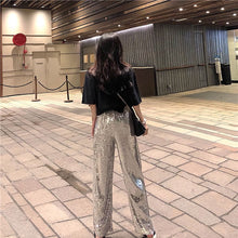 画像をギャラリービューアに読み込む, 韓国ファッションストリート系 ピカピカスケーター ダンス衣装個性派 パンツレディース