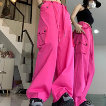 画像をギャラリービューアに読み込む, カーゴパンツダンス衣装ヒップホップHIPHOP原宿系ファッションダンサー ヒップホップガーリー系ゆったりハイウエスト