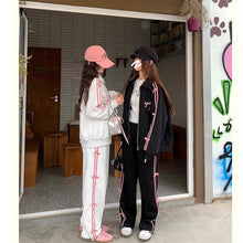 画像をギャラリービューアに読み込む, 2セットアップパーカーアウターとパンツベルベットリボンデザインパーカーアウターカジュアルレディース